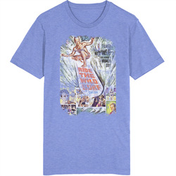 Ride The Wild Surf 60s Teen Movie Worn Look Vintage Unisex retro T Shirt