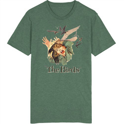 The Birds 1963 Best Horror Movie Poster Vintage Grunge retro T Shirt