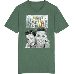 Leave It To Beaver Poster Worn Look Vintage Unisex retro T Shirt