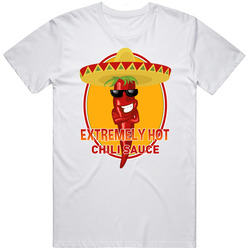 Extremely Hot Chili Sauce Spicy Food Lovers retro T Shirt