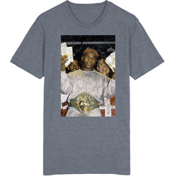 Mike Tyson Belt And Money Boxing Champion Worn Look Vintage Unisex retro T Shirt