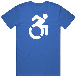 Speeding Wheel Chair Disability Special Olympics Fan retro T Shirt