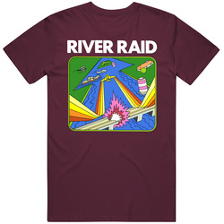 Atari River Raid Box Art Video Game retro T Shirt