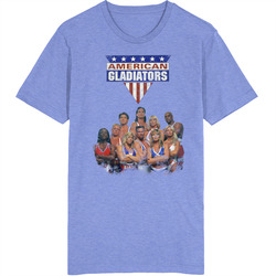 American Gladiators 80s Tv Series Show Worn Look Vintage Unisex retro T Shirt American Gladiators 80s Tv Series Show Worn Look Vintage Unisex retro T Shirt