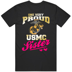 Us Marines Sister, Proud Us Marines Sister, Us Marines Corps Shirt, Birthday Gift retro T Shirt
