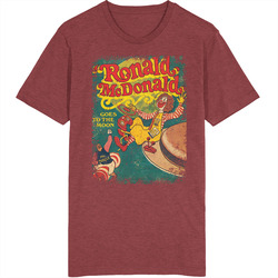 Ronald Mcdonald Goes To The Moon Retro Poster Vintage Unisex retro T Shirt
