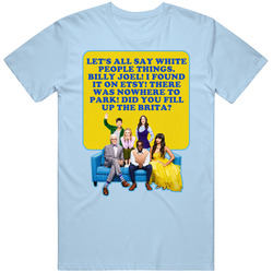Let's All Say White People Things The Good Place Quotes retro T Shirt