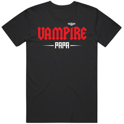 Vampire Papa Funny Halloween Daddy Dad retro T Shirt