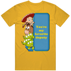 Youre My Favorite Deputy Toy Story Quote retro T Shirt