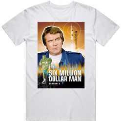 The Six Million Dollar Man Season 5 70s Tv Show retro T Shirt The Six Million Dollar Man Season 5 70s Tv Show retro T Shirt
