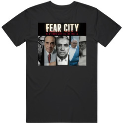 Fear City New York Vs The Mafia Mob Bosses retro T Shirt
