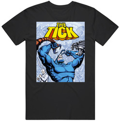 The Tick Battle 90s Superhero Kids Tv Show Cartoon retro T Shirt