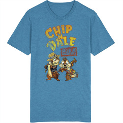 Chip N Dale Rescue Rangers 80s Tv Series Show Worn Look Vintage Unisex retro T Shirt