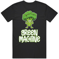 Green Machine Funny Eat Your Vegetables Buff Broccoli Foodie retro T Shirt