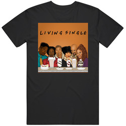 Living Single Tv Show Characters Friends Mashup retro T Shirt