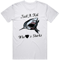 Just A Kid Who Loves Sharks retro T Shirt
