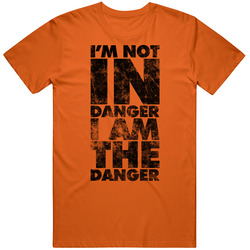 I'm Not In Danger I Am The Danger Breaking Bad Tv Show Quote Worn Look retro T Shirt