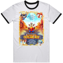 An American Tail Fievel Goes West Comedy Film Poster Aged Look retro T Shirt
