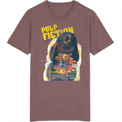 Pulp Fiction Mia Doing Lines Worn Look Vintage Unisex retro T Shirt