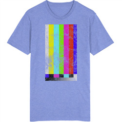 Color Bars Tv Test Worn Look Vintage Unisex retro T Shirt