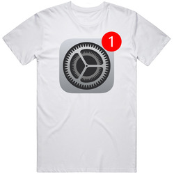 Apple Ipad Iphone System Settings Update Icon Logo retro T Shirt