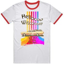 Hello Wisconsin That 70s Show Distressed Graphic retro T Shirt