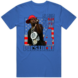 Flava Flav 4 President Funny Hip Hop Icon retro T Shirt