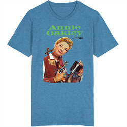 Annie Oakley 60s Tv Series Show Worn Look Vintage Unisex retro T Shirt