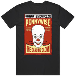 Pennywise The Dancing Clown Poster It Horror Movie Halloween retro T Shirt