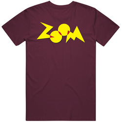 Zoom 90s Kids Tv Show Burgundy retro T Shirt