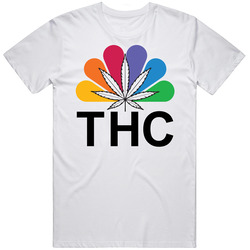 Thc Ncb Tv Network Logo Parody Weed Pot Marijuana retro T Shirt