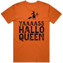 Yas Hallo Queen Halloween retro T Shirt