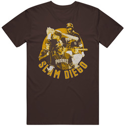 Slam Diego Retro Baseball Myers Hosmer Machado Tatis Grisham retro T Shirt