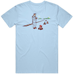 Mario Kart Speeding Ticket Funny Cartoon retro T Shirt