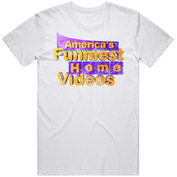 America's Funniest Home Videos Funny Tv Show Worn Look retro T Shirt