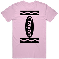 Carnation Pink Crayon Funny Halloween Costume retro T Shirt