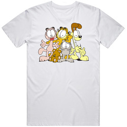 Garfield And Friends With Teddy Bear 80s 90s Kids Tv Show Cartoon retro T Shirt Garfield And Friends With Teddy Bear 80s 90s Kids Tv Show Cartoon retro T Shirt