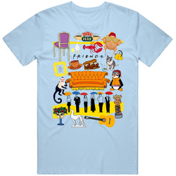 Friends Tv Show Mashup retro T Shirt Friends Tv Show Mashup retro T Shirt