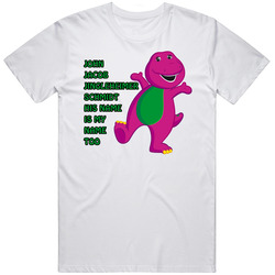 Barney And Friends John Jacob Jingleheimer Schmidt Lyrics Retro 90s Animated Tv Show Fan retro T Shirt Barney And Friends John Jacob Jingleheimer Schmidt Lyrics Retro 90s Animated Tv Show Fan retro T Shirt