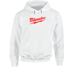 Milwaukee Red Text Spoof retro Hoodie