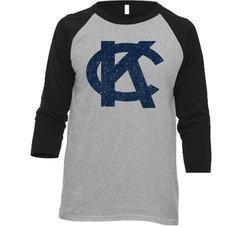Kansas City Blues Retro Vintage Baseball Raglan retro Raglan 3/4 Sleeve Shirt