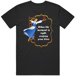 Confess Your Love Beauty And The Beast Belle retro T Shirt