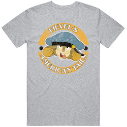 Fievel's American Tail Big Head 90s Kids Tv Show Cartoon Worn Look retro T Shirt Fievel's American Tail Big Head 90s Kids Tv Show Cartoon Worn Look retro T Shirt