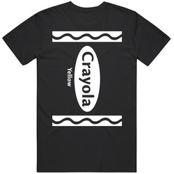 Crayola Yellow Color Crayon Funny Halloween Group retro T Shirt