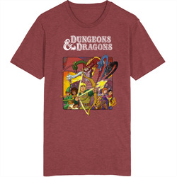 Dungeons & Dragons 80s Tv Series Show Worn Look Vintage Unisex retro T Shirt Dungeons & Dragons 80s Tv Series Show Worn Look Vintage Unisex retro T Shirt