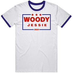 Woody And Jessie For President 2024 Toy Story Movie retro T Shirt