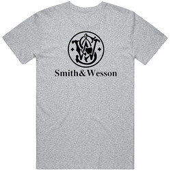 Smith And Wesson Firearms Logo 100% Cotton retro T Shirt