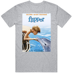 Flipper 90s Dolphin Kids Tv Show retro T Shirt Flipper 90s Dolphin Kids Tv Show retro T Shirt