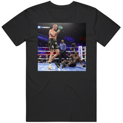 Tyson Fury Vs Deontay Wilder Knockdown Greatest Boxing Moments Distressed Look Fight Fan retro T Shirt