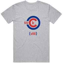 Funny Cubs Suck Still World Series Fail T Shirt Chicago Logo Parody Blows World Series Fail retro T Shirt